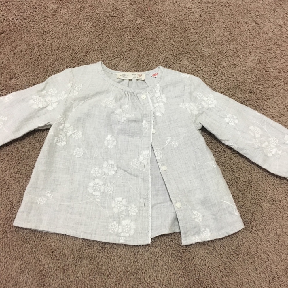 Zara babyGirl collection blouse 12-18M